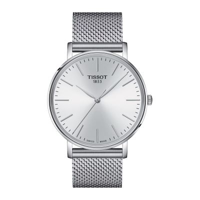 Tissot Everytime Gent / orologio uomo / quadrante bianco / cassa e bracciale acciaio