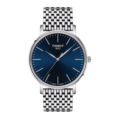 Tissot Everytime Gent / orologio uomo / quadrante blu / cassa e bracciale acciaio