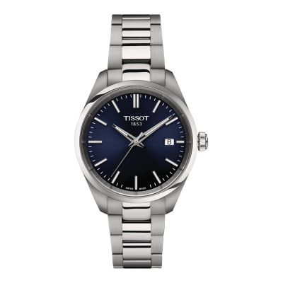 Tissot PR 100 / orologio donna / quadrante blu / cassa e bracciale acciaio