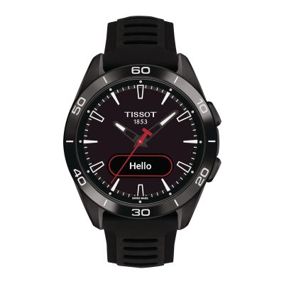 Tissot T-Touch Connect Sport / orologio uomo / quadrante nero / cassa titanio / cinturino sintetico nero