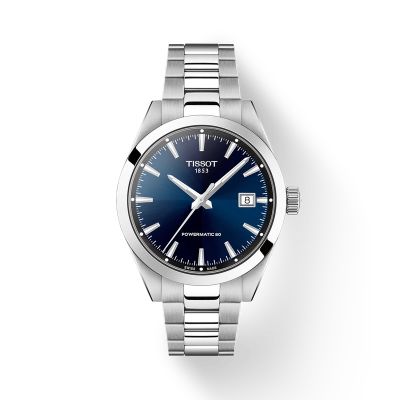 Tissot Gentleman - 38 mm / orologio uomo / quadrante blu / cassa e bracciale acciaio 