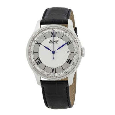 Tissot Heritage Sovereign "Lira Italiana" - 40 mm / orologio uomo / quadrante argentato / cassa acciaio / cinturino pelle nera