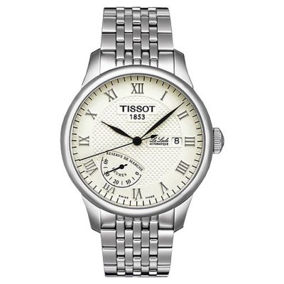 Tissot Le Locle / orologio uomo / quadrante avorio / cassa e bracciale acciaio