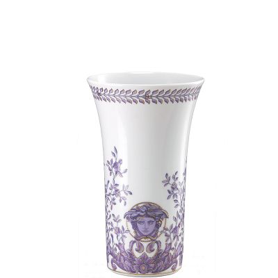 Rosenthal – Versace / Le Grand Divertissement / vaso 26 cm / porcellana / bianco, viola