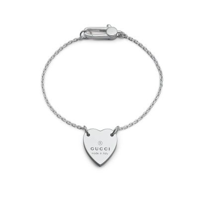 Gucci / Trademark / bracciale cuore / argento 