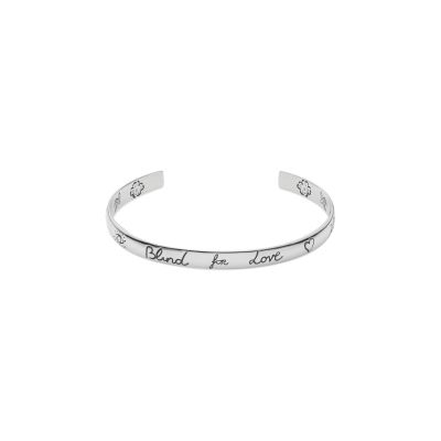 Gucci / Blind for Love / bracciale bangle 9 mm / argento