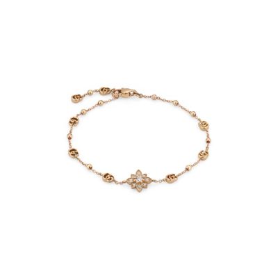 Gucci / Flora / bracciale / oro rosa e diamanti