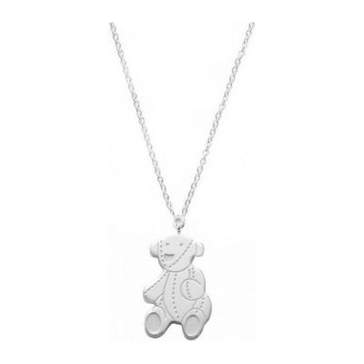 Gucci / collana 40 cm con pendente baby teddy / argento