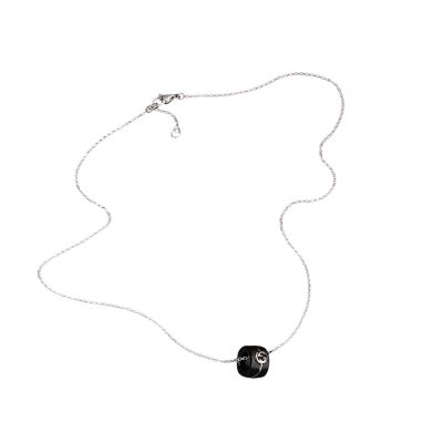 Gucci / Interlocking G / collana con pendente / oro bianco