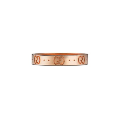 Gucci / Icon / anello a fascia sottile / oro rosa 18 Kt 