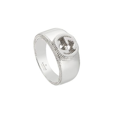 Gucci / Interlocking G / anello / argento 