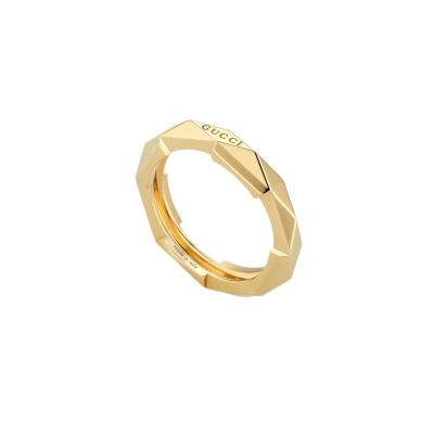 Gucci / Link to Love / anello impilabile 4 mm / oro giallo