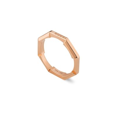 Gucci / Link to Love / anello impilabile 3 mm / oro rosa