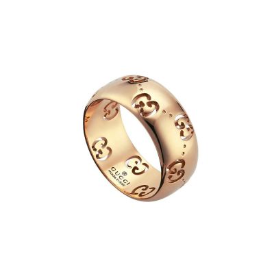 Gucci / Icon / anello GG largo / oro rosa 18 Kt 