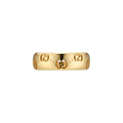 Gucci / Icon / anello GG sottile / oro giallo 18 Kt 