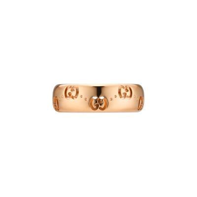 Gucci / Icon / anello GG sottile / oro rosa 18 Kt 
