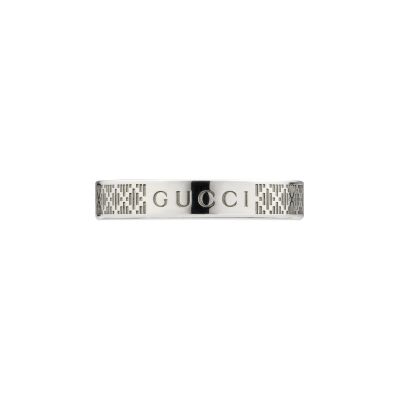 Gucci / Diamante / anello a fascia sottile / argento 