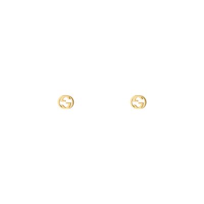 Gucci / Interlocking / orecchini GG / oro giallo