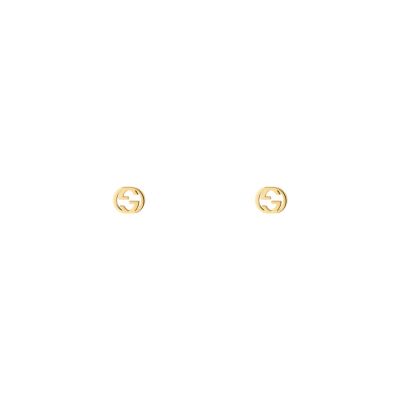 Gucci / Interlocking / orecchini GG / oro giallo