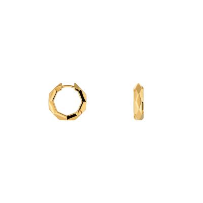 Gucci / Link to Love / orecchini con borchie geometriche / oro giallo