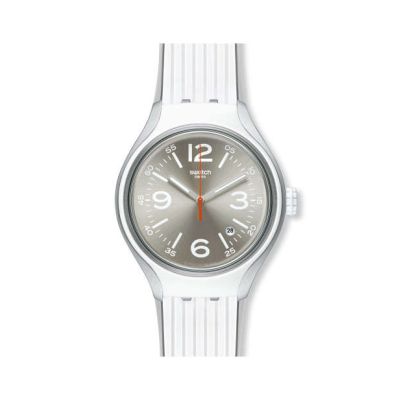 Swatch / Irony X-Lite / Go Dance / orologio unisex / quadrante argentato / cassa alluminio / cinturino silicone