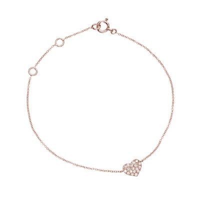 Crivelli / bracciale cuore / oro rosa e diamanti