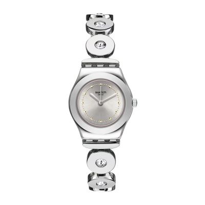Swatch / Time to Swatch / Inspirance / orologio donna / quadrante argentato / cassa e bracciale acciaio