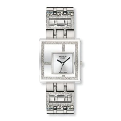 Swatch / Irony Lady / Mirror Time / orologio donna / quadrante argentato / cassa acciaio / bracciale acciaio
