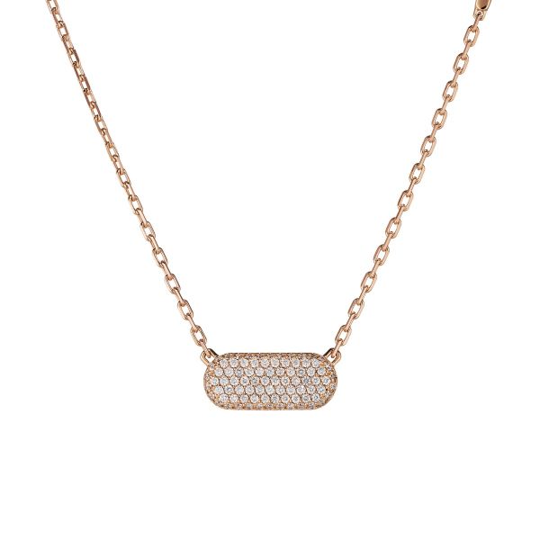Ciondolo Maschietto Pavé Oro Rosa con Diamanti Le Bebè - Gioielleria