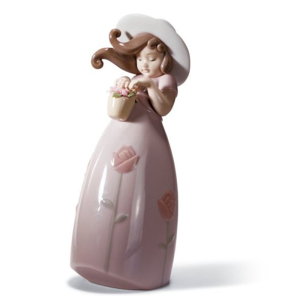 Lladró - Statuette En Porcelaine "Venditrice Di Frutta" (Marchande De Fruits)