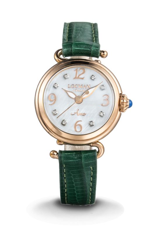 Hanowa Orologio da donna con maglie in acciaio inox, cinturino Swiss Made quadrante marrone 16-7041.04.005, Bracciale