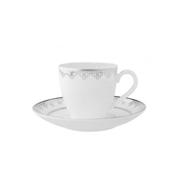 Villeroy & Boch / New Moon / set 6 tazze caffè con piattino / porcellana