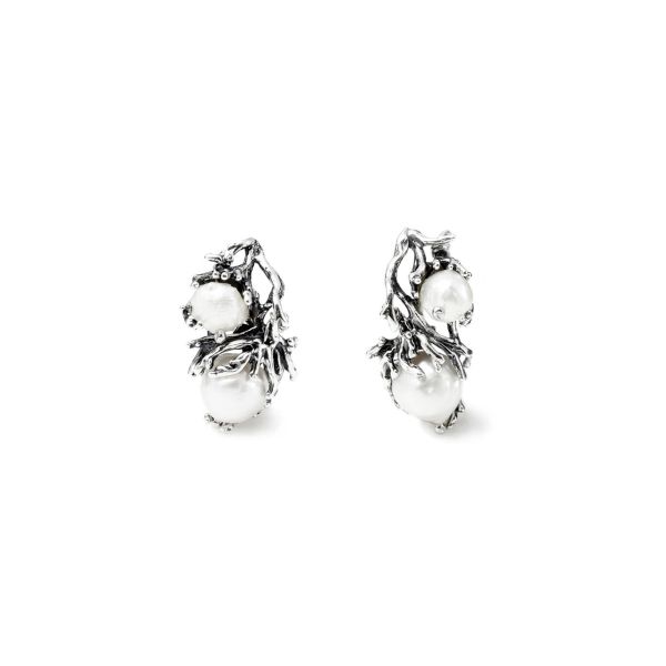 Orecchini di lusso perla in argento sterling 925 parti su 1000 | Acquisti Online su