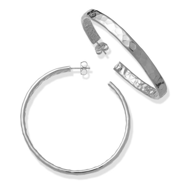 Orecchini Amen - Donna Cerchi Grandi In Argento Rosato - Foto 5