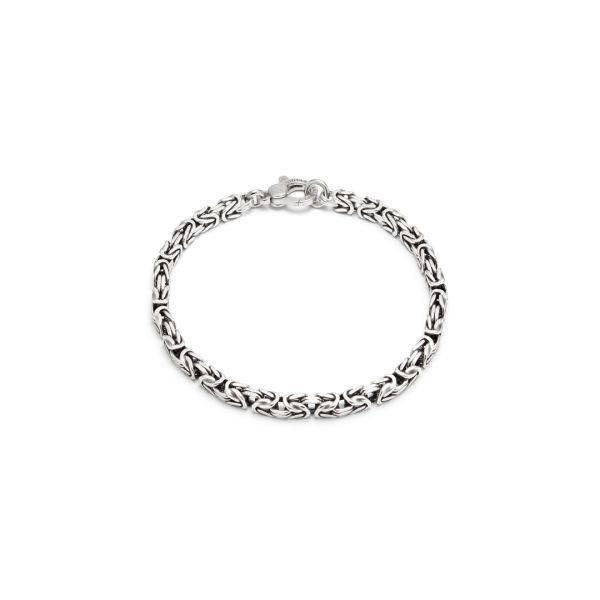 Bracciale Uomo A Catena Cubana In Acciaio Inox – Set Da 2 Pezzi – Larghezze 5/7/8 Mm, Lunghezze 19/20/21 Cm – Colore Argento, Ipoallergenico