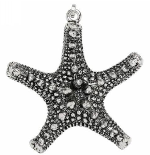 CIONDOLO STELLA MARINA BIANCA E TURCHESE - Gioielli - Ciondoli - D - Foto 12