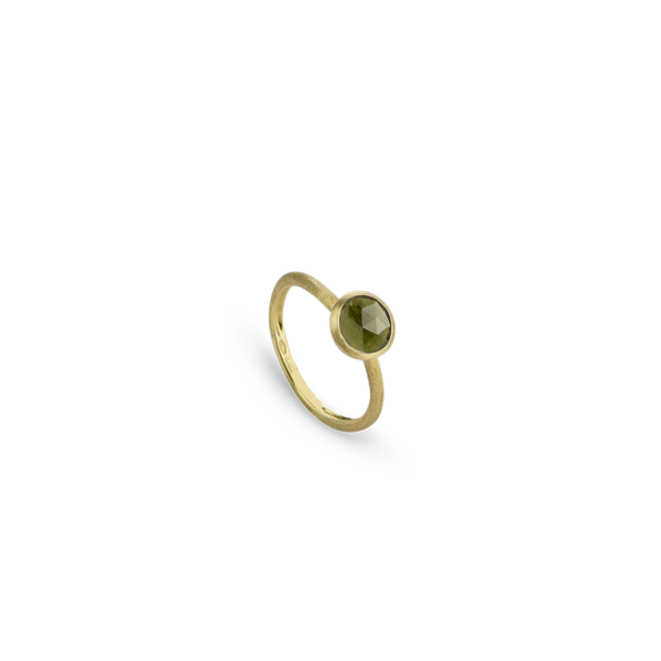 Marco Bicego Jaipur Anello Oro Giallo E Tormalina Verde