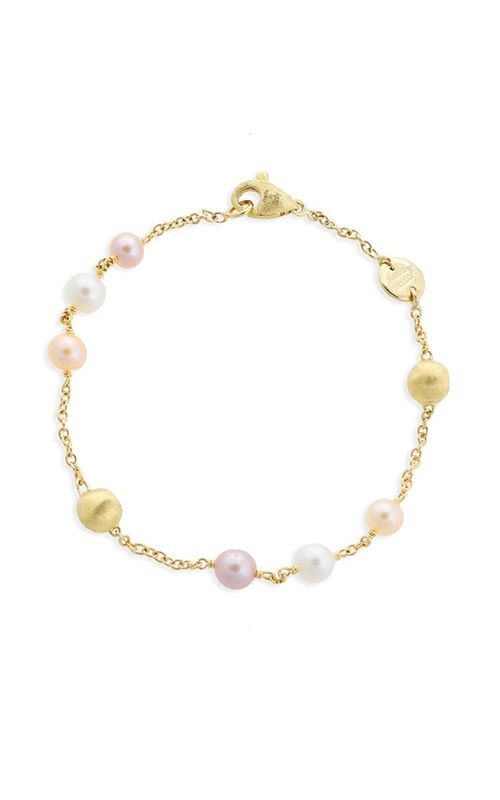 Marco Bicego Africa Bracciale 18 5 Cm Oro Giallo E Perle