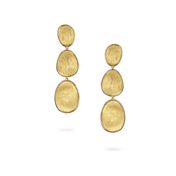 My Gold Kaydence O-07566-G301 Orecchini Pendenti In Oro Giallo 333 (8 Carati) Con Zirconi 30x6 Mm Fatti A Mano Germania