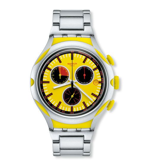 Orologio da uomo IAM - KIT26 - Quarzo - Resina - Giallo - ø 44 mm