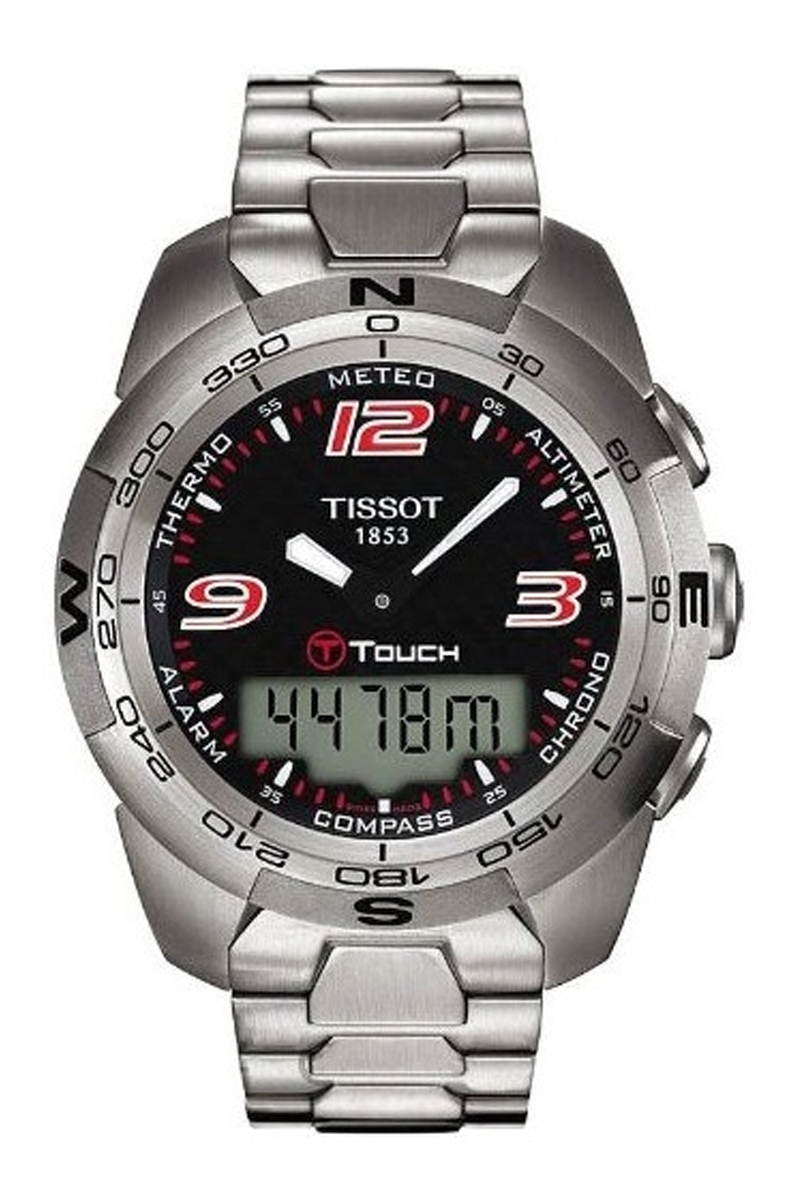 Tissot T-Touch Expert orologio uomo quadrante nero cassa e