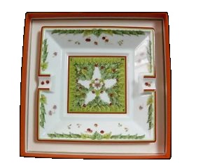 Hermès / Le jardin de Pythagore / posacenere / porcellana / bianco