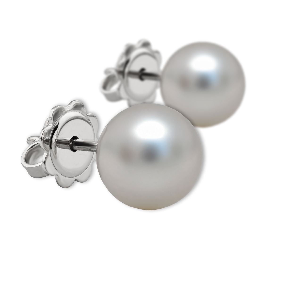 Orecchini a lobo con perle d'acqua dolce in argento 925 placcato oro – Jewels