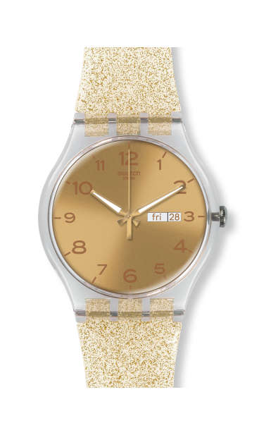 Coeur Dorado Reloj Dorado Swatch Correa Reloj Swatch Para Dama