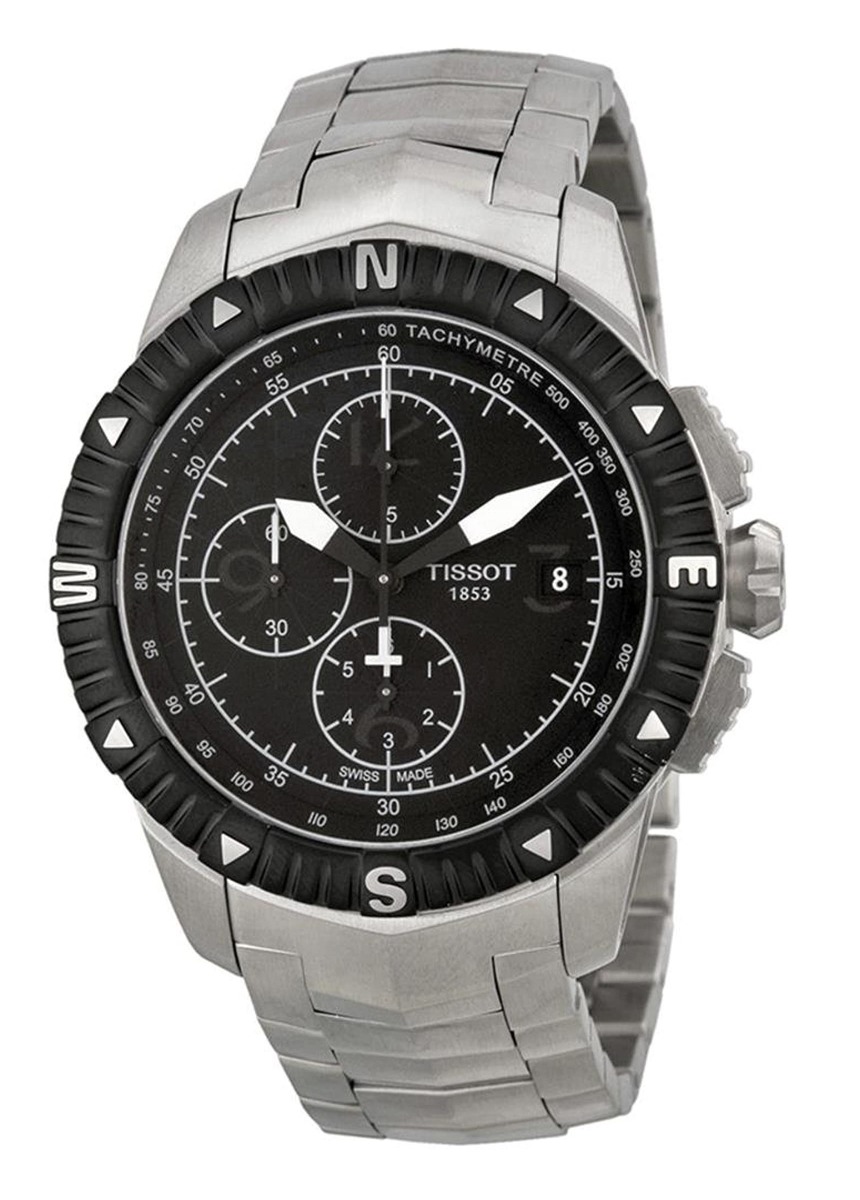 Tissot T Navigator orologio uomo cronografo quadrante nero
