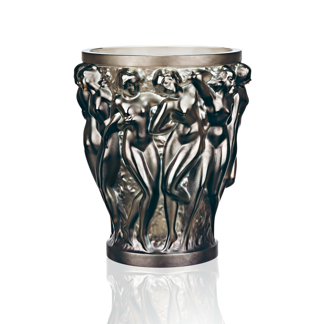 10547800 Lalique/Vases/Bacchantes Pm / Vase/Crystal Bronze eBay