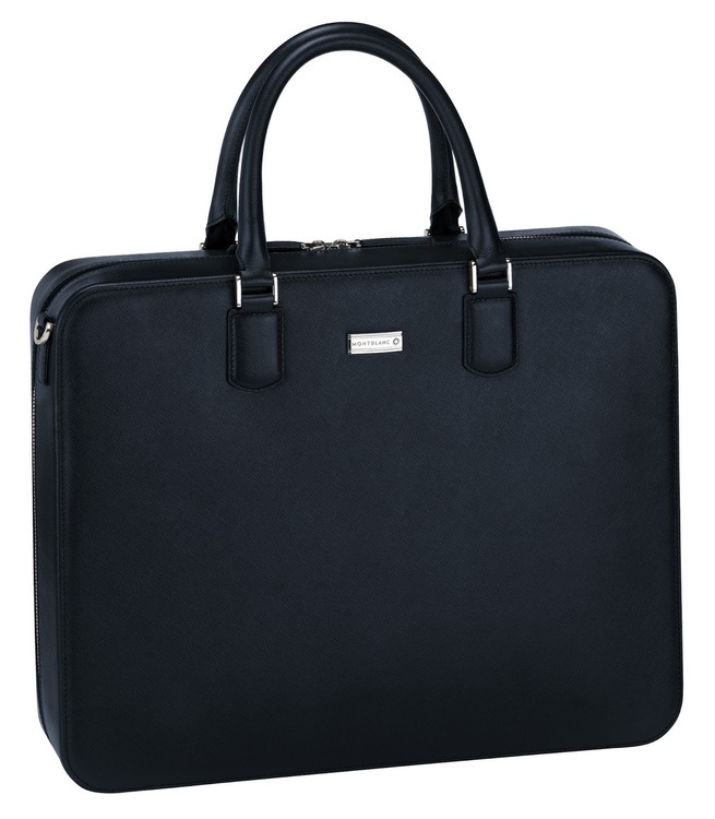 Montblanc / Meisterstück Selection / borsa portadocumenti / pelle nera