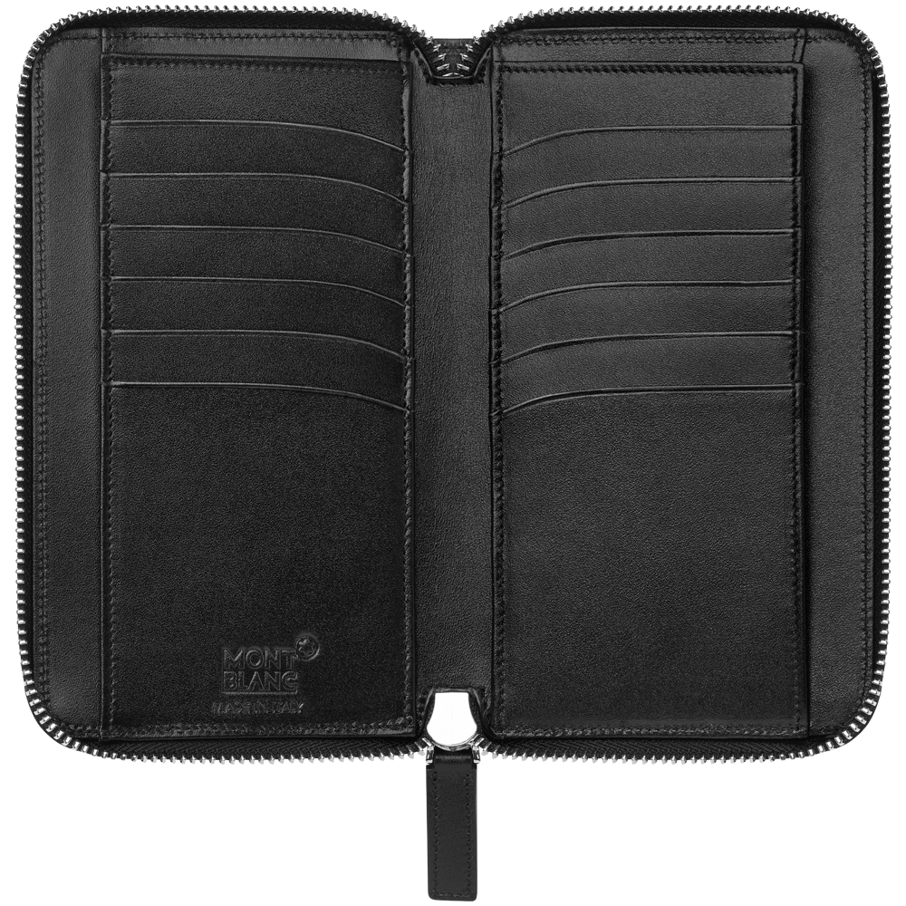 BIFOLD LEATHER WALLET PARTITIONS AND ZIP POCKET FOR BILLS CC SLOTS// PHOTO INSERT
