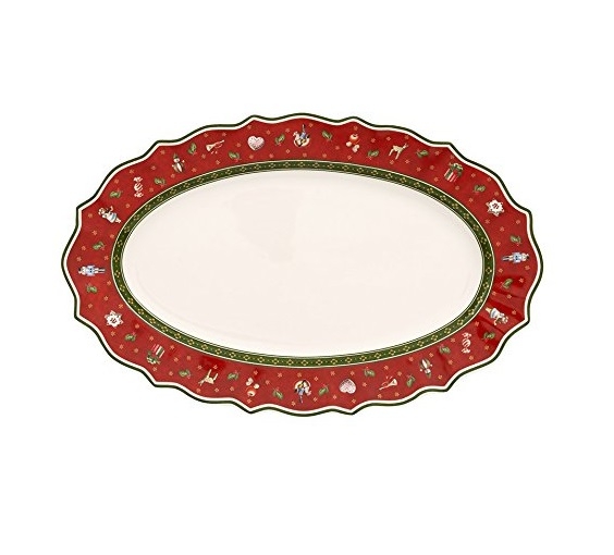Villeroy & Boch Toy's Delight piatto ovale porcellana Villeroy e Boch piatto portata ovale porcellana bianca