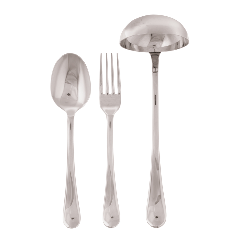 Sambonet 52586-80 Confezione 3 Pezzi per Servire Inox Collezione Baguette